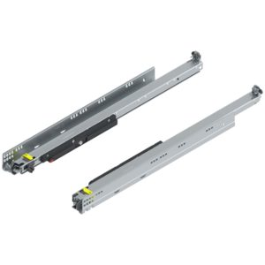 BLUM 766H6500T MOVENTO z TIP-ON, pełny wysuw do szuflady drewnianej, 70 kg, dł.=650 mm, wymaga sprzęgła, lewa/prawa, cynkowana